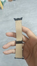 Freeson 適用三星Watch8真皮表帶40/44mm智能手表腕帶時(shí)尚表帶透氣舒適【頭層牛皮-磁吸表扣】黑色 曬單實(shí)拍圖