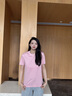 金利來(lái)【臺(tái)球運(yùn)動(dòng)系列】短袖T恤女斯諾克桌球中八三防抗菌圓領(lǐng)夏季新款 粉紅色-11 M 曬單實(shí)拍圖