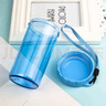 特百惠（Tupperware）雅致300ml 簡約寬口塑料水杯男女小巧便攜直飲喝水杯子七夕禮物 水晶藍300ml 曬單實拍圖
