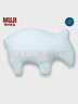 無印良品（MUJI）【涼柔系列】動物靠墊 抱枕 靠枕 涼感 床上腰枕 貘 藍(lán)色 曬單實拍圖