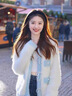 蕓蕁外套女2025新款小香風(fēng)外套秋冬新款溫柔風(fēng)針織毛衣開(kāi)衫水貂絨小個(gè) 藍色主打【系珠小外套】 S 85-100 曬單實(shí)拍圖