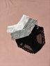 內小伴3條蕾絲內褲女士性感純欲夏季薄款純棉襠低腰情趣送女友M 曬單實(shí)拍圖