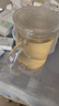 雅集耐熱透明大容量男女辦公家用玻璃杯豪飲杯牛奶杯1000ml帶刻度款杯 曬單實拍圖