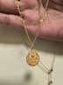 周大福ING系列四芒星足金黃金足金黃金項(xiàng)鏈女送生日禮物F235686 45cm 約4.95g計(jì)價(jià)(工費(fèi)380) 曬單實(shí)拍圖