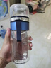 颯望茶水分離杯鋼化玻璃雙層防燙摔泡男士教師節(jié)送禮大容量 【送杯套+ 藍(lán)色【茶水分離/升級(jí)禮盒裝】400ml 曬單實(shí)拍圖
