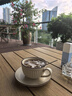 品喻（PINYU）陶瓷咖啡杯套裝拿鐵拉花杯下午茶杯子法式杯碟帶勺圓豎條紋280ml 曬單實(shí)拍圖
