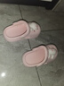 牧童兒童拖鞋夏男寶寶洞洞鞋軟底女童卡通洗澡嬰幼兒家居鞋萌兔粉160 曬單實(shí)拍圖