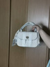 蔻馳（COACH）【品牌直供】女士中號(hào)手提單肩斜挎包白色皮質(zhì)C1560IMCAH七夕禮物 曬單實(shí)拍圖