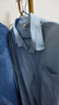 貓人（MiiOW）男士長袖襯衫休閑寬松春夏季純棉襯衣外套潮流日系工裝秋款上衣服 淺藍(lán) 2XL 曬單實(shí)拍圖