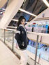 棉致拼色棒球服外套女春秋2025新款學(xué)院風(fēng)休閑寬松開(kāi)衫 藏青色 (高品質(zhì)) [春秋 薄款 L 110-135斤 曬單實(shí)拍圖