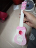 35cm兒童樂器尤克里里小吉他 迷你四弦可彈奏早教音樂Guitar玩具 8042A-35cm粉色兔子款 曬單實(shí)拍圖