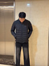 波司登（BOSIDENG）25新款90鵝絨沖鋒衣羽絨服男女同款情侶三合一保暖外套B250331360 黑色/稀有灰8056/8F2080LY 2XL 180/100A 體重約140-155斤 曬單實拍圖
