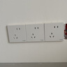 施耐德電氣錯位五孔插座十支裝 86型墻壁開關(guān)插座面板套裝 皓呈 奶油白色 曬單實拍圖