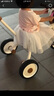 樂(lè )卡（Lecoco）兒童三輪車(chē)寶寶推車(chē)2-5歲親子童車(chē) 免充氣輪 S2絲絨摩卡  曬單實(shí)拍圖