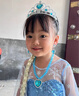 G.DUCKKIDS小黃鴨冰雪奇緣愛莎公主裙女童連衣裙夏季兒童艾莎裙子六一表演服 艾莎公主裙 110 尺碼4~5歲【100-110cm】 曬單實拍圖
