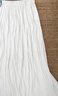 美洋（MEIYANG）鹽湖半裙 溫柔甜美不規則壓皺百搭半身中長(cháng)傘裙 白色（加長(cháng)版） M 曬單實(shí)拍圖