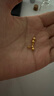 喜上眉梢喜飾黃金古法金珠999足金散珠硬金光面磨砂轉(zhuǎn)運珠路路通圣誕禮物 3mm 重工古法珠四顆  0.4g 曬單實拍圖