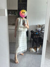 Olrain【度假風(fēng)流蘇鏤空蕾絲套裝】歐芮兒時(shí)尚套裝女夏季女裝兩件套 奶茶杏 L 曬單實(shí)拍圖