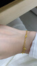 周六福夢(mèng)蝶足金999黃金手鏈女生日禮物A0713018 約2.77g 16+3cm 曬單實(shí)拍圖