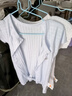 貝瑞加（Babyprints）嬰兒連體衣2件夏季短袖嬰兒衣服新生兒純棉哈衣輕薄爬服 白藍66 曬單實拍圖