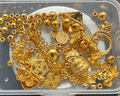 行金銀中足金999五帝幣手鏈轉(zhuǎn)運珠金錢幣DIY編繩手串手繩 生日禮物 乾隆通寶（克重多退少補） 約0.5g 曬單實拍圖