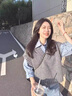 鳳蝶兒闊腿褲女秋季新款女裝套裝2025年韓版秋季穿搭小眾慵懶風(fēng)鹽系港風(fēng) 毛衣+內(nèi)搭+牛仔褲 S 曬單實(shí)拍圖