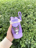 虎牌（TIGER）日本保溫杯女庫洛米兒童316食品級雙飲口水杯辦公隨手杯吸管杯子 紫色庫洛米430ml+3D配件雙飲口 曬單實(shí)拍圖