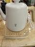鳴盞【國家補(bǔ)貼】燒水壺泡茶 電熱水壺功夫茶壺電茶爐 茶藝師專用電茶壺智能恒溫電熱水壺MZ152A白色 曬單實(shí)拍圖