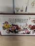 曼遇青絲新中式客廳掛畫(huà)花開(kāi)富貴沙發(fā)背景墻裝飾畫(huà)辦公室墻壁畫(huà)國畫(huà)牡丹花 FF103【花開(kāi)富貴】 183*83cm 紅胡桃木紋鋁框+閃銀布 曬單實(shí)拍圖