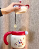BABLOV水杯保溫杯女士大容量學(xué)生316不銹鋼茶水分離吸管杯子禮物 曬單實(shí)拍圖