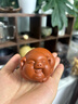 溪隱陶府 宜興紫砂茶寵 全手工陳洪軍朱泥福氣豬 福豬生肖小豬茶玩雕塑茶具茶盤擺件 福氣豬---名家陳洪軍作品---朱泥 曬單實(shí)拍圖