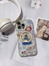 尚奇鑫適用蘋(píng)果17promax手機殼iphone16小象指環(huán)磁吸支架14可愛(ài)卡通新款15pro女款時(shí)尚二合一防摔保護套 彩框二合一磁吸+磁吸支架 iPhone 16 Pro 曬單實(shí)拍圖