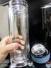 富光男女士雙層玻璃杯 高硼硅玻璃304茶隔水杯子 帶茶隔泡茶杯400ml 曬單實(shí)拍圖