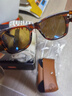 雷朋（RayBan）太陽鏡男女同款徒步旅行者偏光墨鏡0RB0840SF禮物禮物 954/57條紋哈瓦鏡框棕色偏光鏡片 尺寸52 曬單實(shí)拍圖