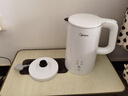 美的（Midea）電熱水壺燒水壺自動(dòng)斷電保溫一體 恒溫壺食品304不銹鋼 長(cháng)效保溫 1500W快速加熱1.5升 SH15X301 曬單實(shí)拍圖