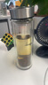 希諾（HEENOOR）抗菌玻璃杯雙層隔熱高檔車(chē)載水杯男2025新款泡茶杯子X(jué)N-9607KT 曬單實(shí)拍圖