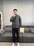 哈吉斯（HAZZYS）男裝 春秋款時(shí)尚潮流戶外休閑外套簡約日常夾克男ASVZU0CCX13 深綠色DG XL （180/100A 50） 曬單實(shí)拍圖