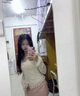 多想余長袖t恤女打底衫可外穿上衣秋季新款內(nèi)搭洋氣款純欲風(fēng)辣妹緊身 杏色純欲蕾絲V領(lǐng)上衣 M 【建議85-100斤】 曬單實(shí)拍圖