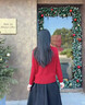 NAOTIEA納奧蒂爾小帆船假兩件長袖針織衫上衣女2025春秋新款寬松圓領(lǐng)開衫 雅致灰【翻領(lǐng)】 M （建議80-105斤） 曬單實拍圖