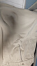 森馬（Semir）半身裙女磨毛純色A字長裙簡約百搭秋季純棉寬松傘裙顯瘦潮流 淺卡其50356 S 曬單實拍圖