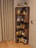 愛(ài)上黃昏實(shí)木轉角書(shū)架落地立式置物架客廳角書(shū)柜收納架 實(shí)木書(shū)架-胡桃色-40CM 包安裝 曬單實(shí)拍圖