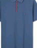 TOMMY HILFIGER【透氣舒適】夏季男裝珠地網(wǎng)眼撞色門襟商務(wù)休閑短袖POLO衫 暗海藍(lán)DBX M (推薦：135-150斤) 曬單實(shí)拍圖