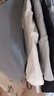 優(yōu)衣庫女裝竹節(jié)紗V領(lǐng)T恤/短袖棉白T上衣打底內(nèi)搭春夏新款483576 00 白色 S /155/80A 曬單實拍圖