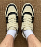FOOT INDUSTRY 足下工業(yè)「品牌經(jīng)典」90s滑板鞋運(yùn)動(dòng)休閑復(fù)古訓(xùn)練板鞋男女百搭 黑色/米白 42 曬單實(shí)拍圖
