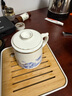瓷牌茗茶具 羊脂玉瓷辦公杯節(jié)日禮物茶杯茶水分離杯定制陶瓷個(gè)人杯茶具 羊脂玉瓷《藍(lán)彩山水》描金三件杯 曬單實(shí)拍圖