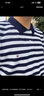 TOMMY HILFIGER【透氣舒適】春夏男裝珠地網(wǎng)眼撞色條紋休閑翻領(lǐng)短袖T恤POLO 黑白條紋0A4 S （推薦：120-135斤） 曬單實(shí)拍圖