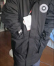 鴨鴨兒童羽絨服男女童加厚休閑工裝學(xué)生中長款冬季中大童裝外套SE 黑色 150 曬單實拍圖
