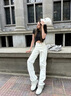 MIO【李宇春同款】米奧休閑板鞋2025秋新款厚底增高5.5cm小白鞋女 白色 37 (235mm) 曬單實(shí)拍圖