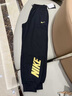 NIKE耐克兒童長(cháng)褲 2025秋季新款衛褲純棉男女童運動(dòng)褲子針織正黑色【100%純棉】160 /L 【建議身高152-158cm】 曬單實(shí)拍圖