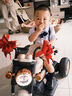 哈哈怪兒童電動(dòng)摩托車(chē)兒童摩托車(chē)3-6歲兒童電動(dòng)車(chē)玩具車(chē)可坐人兒童車(chē) 豪華白|6V10電瓶+雙驅+遙控+挎斗 曬單實(shí)拍圖